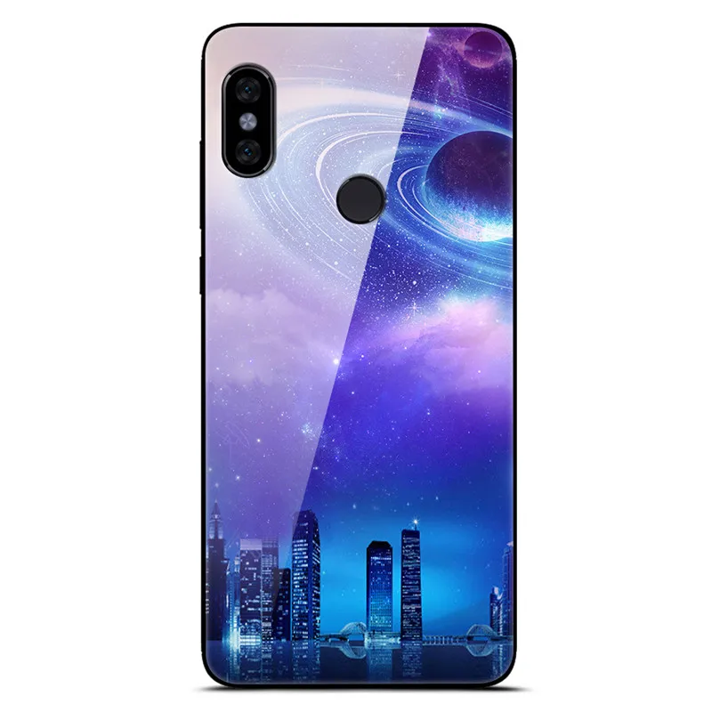 Чехол для Xiaomi Redmi Note 5 чехол из закаленного стекла с изображением планеты космоса