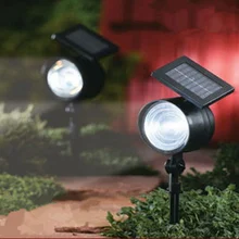 Супер Яркое обновление 3 Вт садовое украшение газон прожектор на солнечной лампы с увеличительным стеклянный дымоход led Pelouse Lampe Solaire