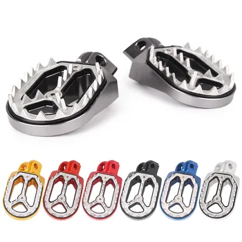 

Sharp Teeth CNC Motorcycle Dirt Bike Racing Foot Pegs Footpegs Footrests For KTM Husqvarna 85cc-530cc 2005-2015