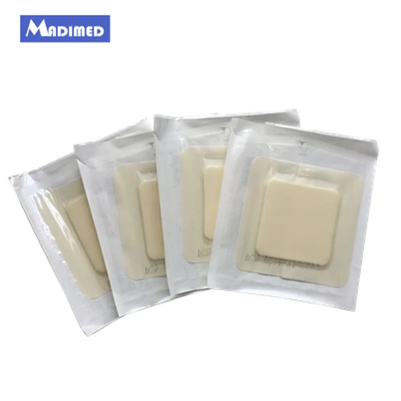10pcs/lot 12.5*12.5cm adhesive hydrocolloid wound dressing with foam