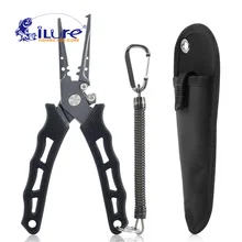 Рыболовные плоскогубцы iLure из нержавеющей стали, зажим, разъемное кольцо из вольфрамовой стали, нож для лески, многофункциональные рыболовные снасти, инструмент Pesca