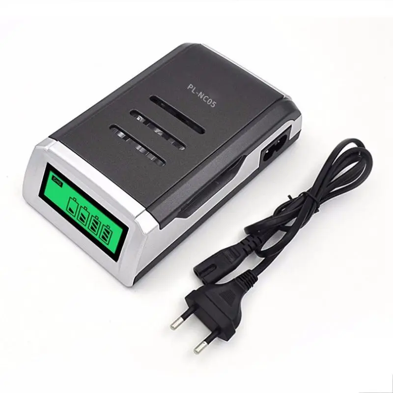 

LCD Display With 4 Slots Smart Intelligent Battery Charger For AA / AAA NiCd NiMh Rechargeable Batteries (EU Plug)