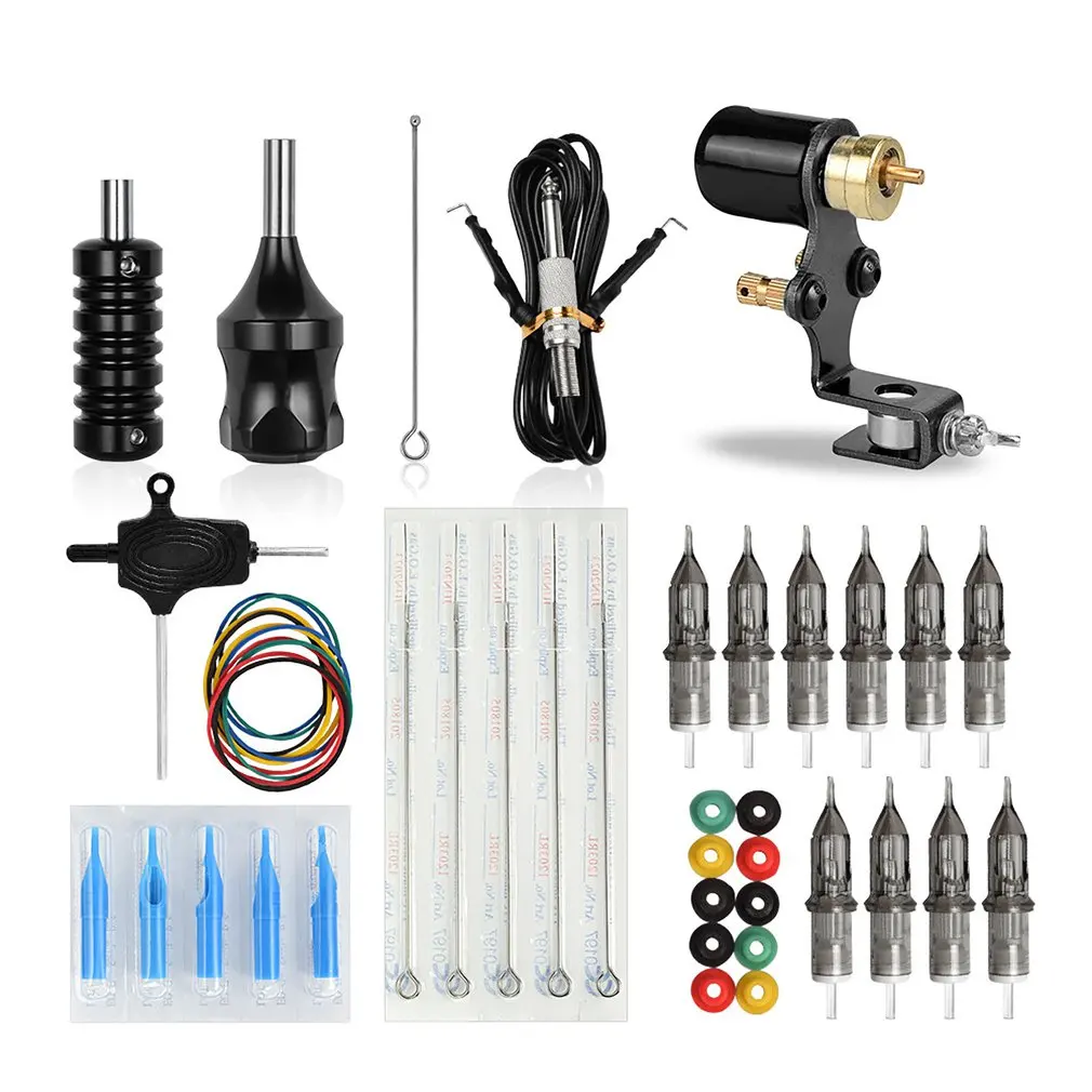 

Portable Rotary Tattoo Machine Shader Liner Motor Gun Handle Kit For Artists Professional Tattoo Equipment