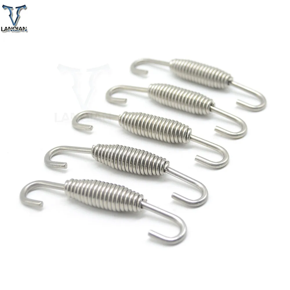 5 PCS Universal Motorcycle Modified Exhaust Pipe Muffler Springs For KTM 125 85 150 144 exhaust Mounting Springs