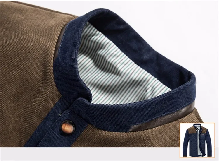Men\'s Jackets and Coats Ouerwear Casual Patchwork Plus Size Slim Fit 2016 Brand New Cotton Polyester High Quality Men Jacket5