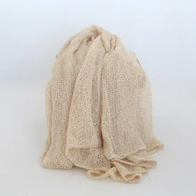 Бежевый цвет близкий вязаный новорожденный стрейч вискоза обернуть несколько цветов Детский свитер Джерси обёрточная многослойная ткань реквизит для фотосъемки