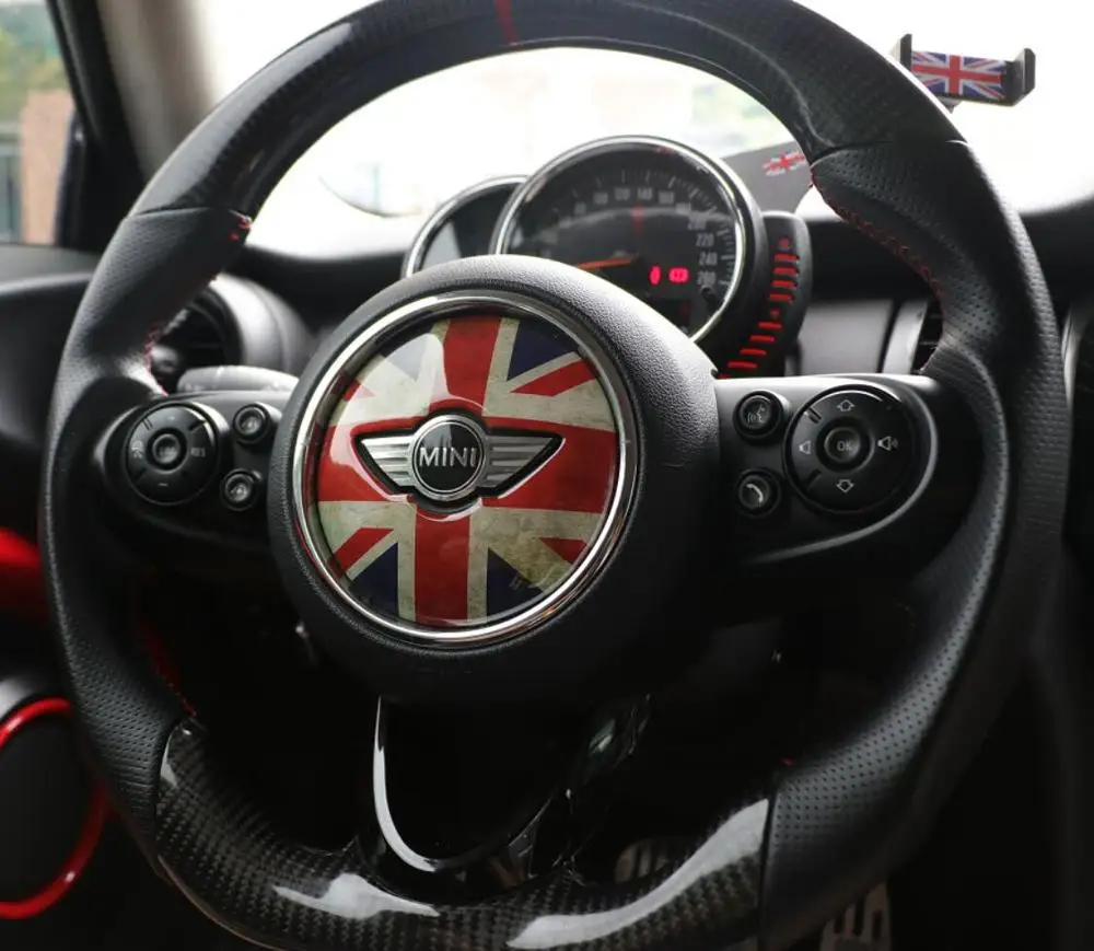 Наклейка на руль в центре украшение для BMW MINI Cooper JCW F54 F55 F56 F60 New Countryman