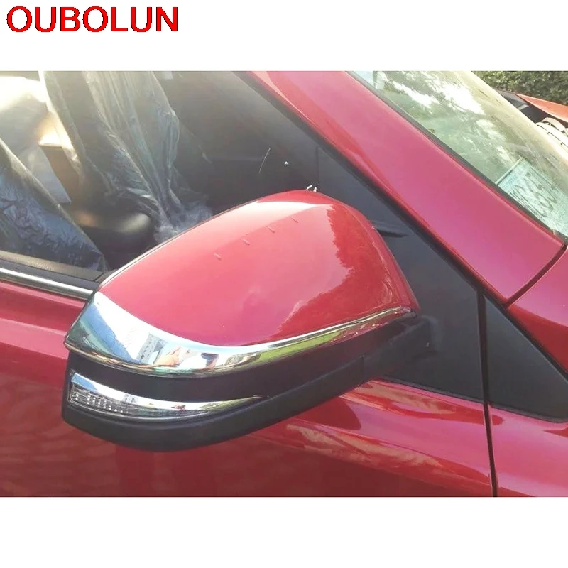 Внешнее Зеркало OUBOLUN 2 шт. хромированное боковое зеркало заднего вида из