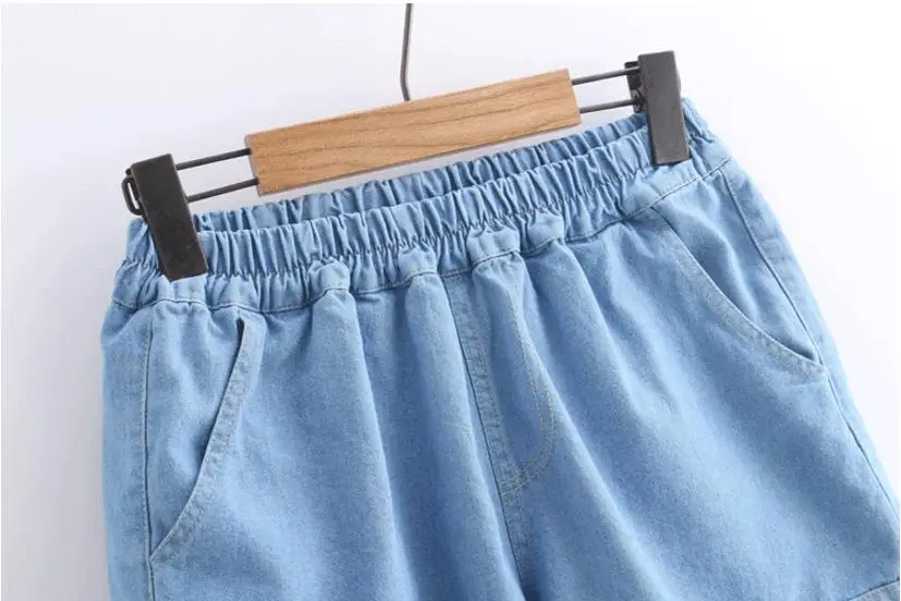 Японский стиль фрукты вышивка женские джинсовые шорты милые свободные ковбойские джинсы для девочек тонкие шорты 2018 лето новые джинсы