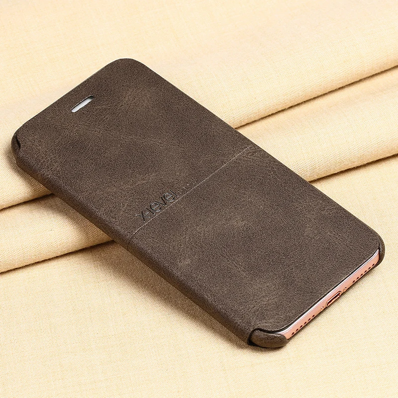 

X-Level For iPhone 7 8 Case Cover For iPhone 7 8 Plus PU Leather Flip Folding Bracket Wallet Case For iPhone 6 7 8 6S Plus Case