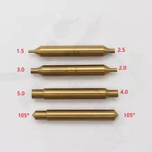 Оловянное покрытие hss зонд 1,5-2,5 мм 2,0-3,0 мм 4,0-5,0 мм 105 градусов копировальный щуп для DEFU вертикальный копировально-фрезерный станок для обработки замочных ключей декодер