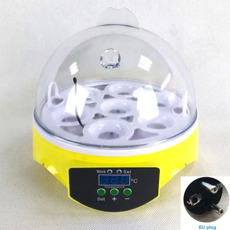 NEW 220V Mini 7 Egg Automatic Incubator Poultry Incubator Brooder Digital Temperature Hatchery Egg Incubator Chicken Duck Bird NEW 220V Mini 7 Egg Automatic Incubator Poultry Incubator Brooder Digital Temperature Hatchery Egg Incubator Chicken Duck Bird