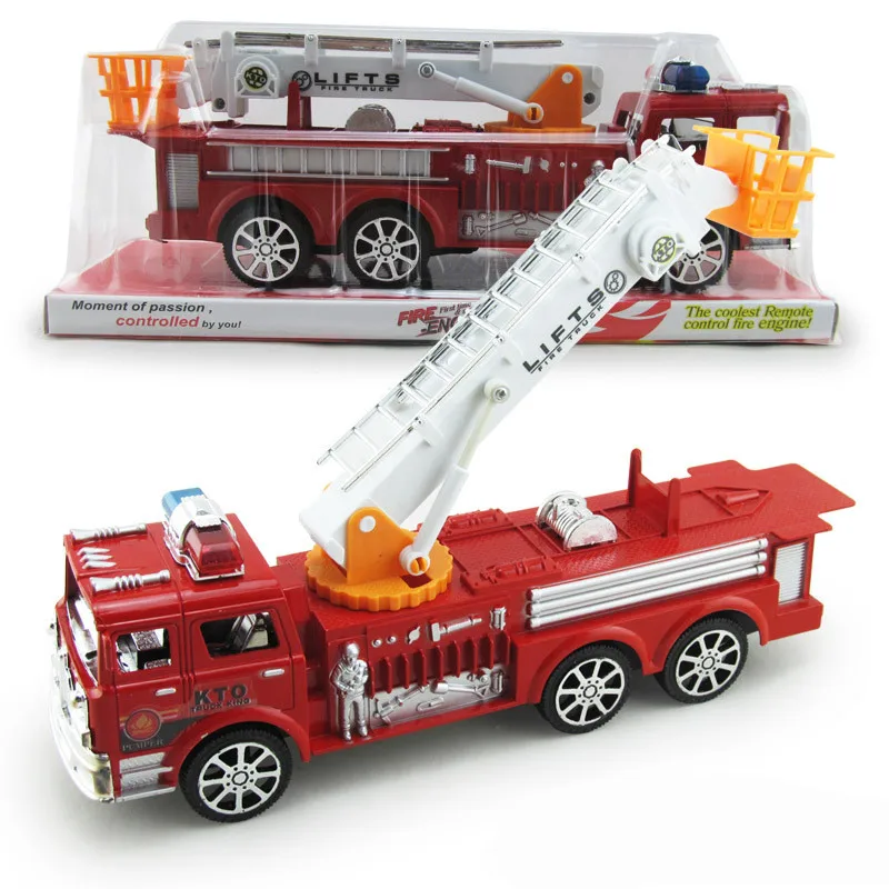 Детская игрушка «пожарная машина» модель автомобиля лестница грузовик пожарная машина denggao автомобиль Акустооптический ВОИН автомобиль 30 см