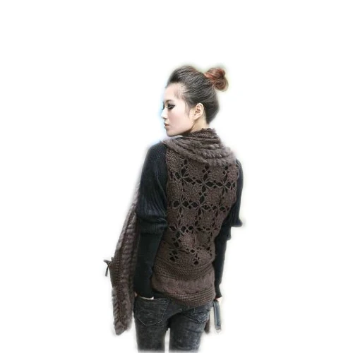 

Harppihop fur 2019 Hot Sale Knitted Real Rabbit Fur Shawl Fashion Women Rabbit Fur Poncho Autumn Winter Fur Pashmina Free Ship