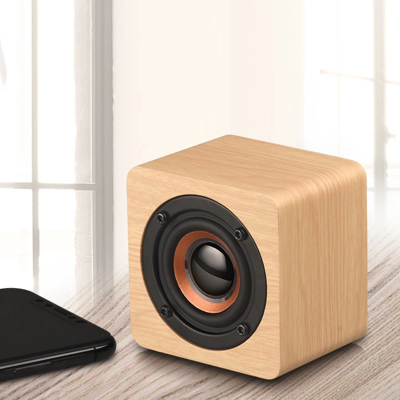 Bluetooth Колонка портативная деревянная Беспроводная с поддержкой Hi Fi|Портативные