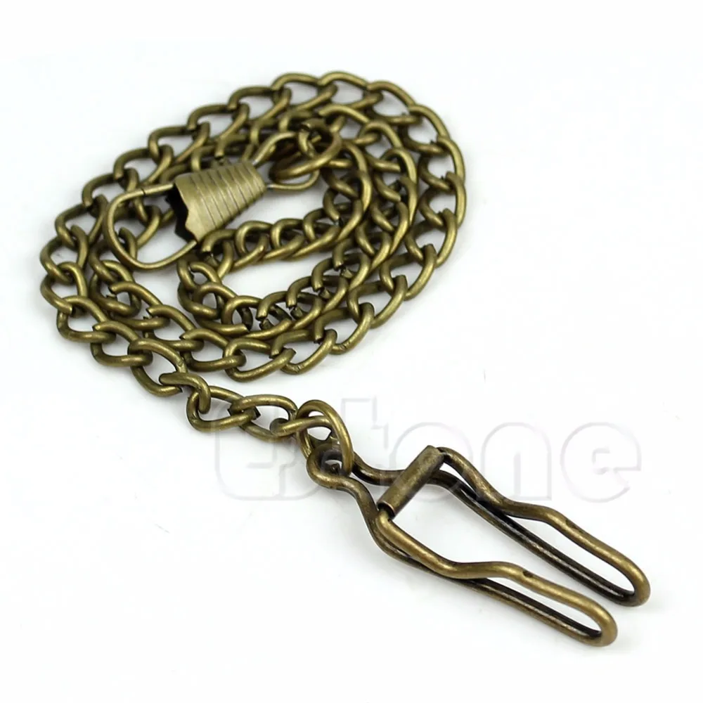 

New Bronze Alloy Chain For Antique Quartz Women Men Vintage Pocket Watch