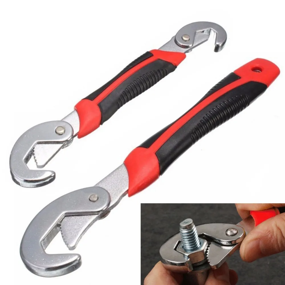 

Multi-Function 2pcs Universal Wrench Adjustable Grip Wrench Set 9-32mm Ratchet Wrench Spanner Hand Tools