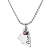 New style 4 pcs/set Stitching Broken Heart Shape Necklace Best Friends Forever And Ever Inlaid Red Blue Crystal Pendant Necklace ► Photo 2/5