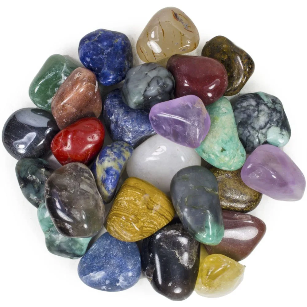 Buy Wholesale Mixed Lot Tumbled Quartz,Jade,Amethyst