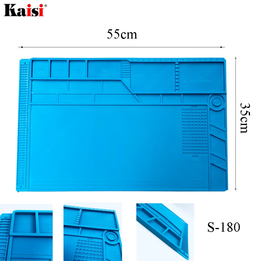 S-160 Kaisi 45x30 см паяльная станция Утюг телефон ПК ремонт компьютера коврик Магнитная теплоизоляция силиконовый коврик настольная платформа