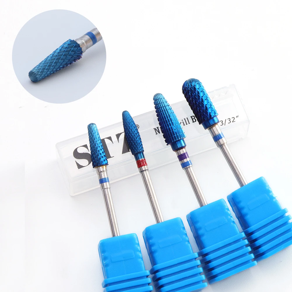 Buy 8 Types Nail Drill Nano Coating Blue Burrs