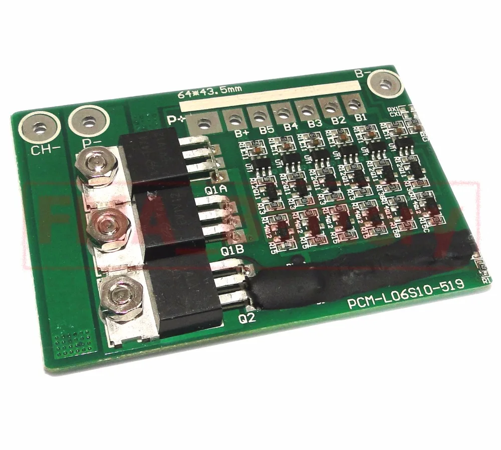 Protection Circuit Management Module PCM for 6S 22.2V 21.6v Li ion Li