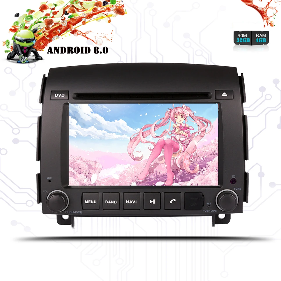 Clearance Android 8.0 Octa Core Car DVD Player GPS Navigation Auto Radio Stereo for HYUNDAI SONATA NF YU XIANG 2004-2008 Unit Video Audio 3