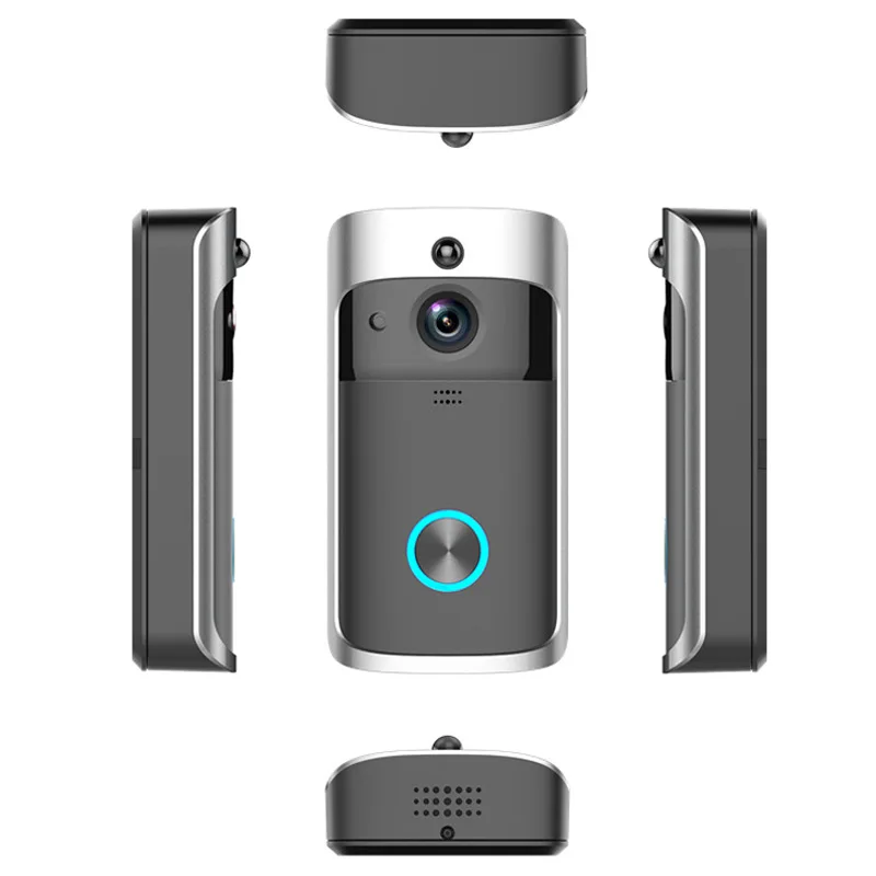 V5 смарт WiFi видео дверной звонок камера визуальный домофон с колокольчиком ночного видения IP дверной звонок беспроводная домашняя камера безопасности