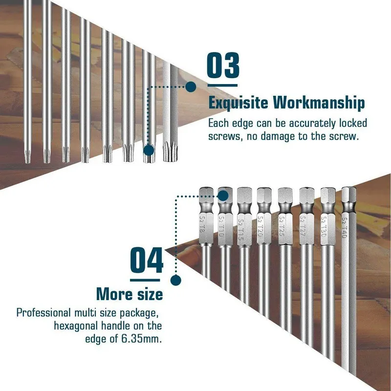 Torx screwdriver bit set (3)