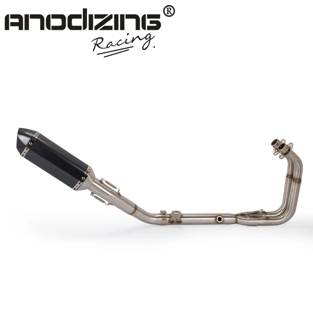 

Motorcycle Full Exhaust System Header with Exhaust Muffler Pipe For Kawasaki Ninja 400 EX400 2018 NINJA400 Full System