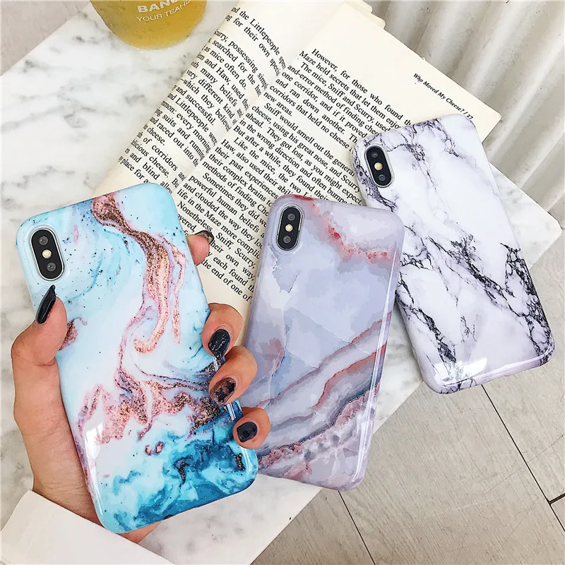 Модный мраморный чехол в стиле ретро для телефона iphone XS Max XR X 6 6S 7 8 Plus чехлы с