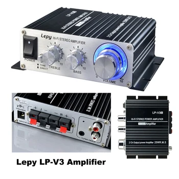 

LP-V3 Amplifier 12V Mini Volume Control Car Audio Speaker 700W Power Songs Track Stereo Connection Digital MP3 3.5mm Hi-Fi