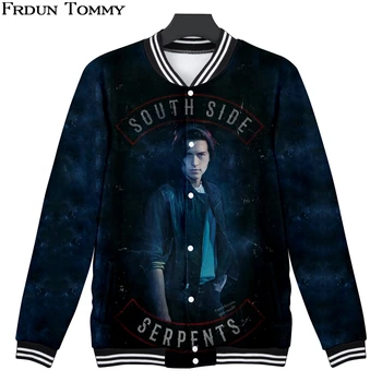 

Hot Sale 3D Riverdale Baseball Jacket Hot TV American drama Long Sleeve Winter/Autumn Casual Popular Unisex Kpop Fashion Coat