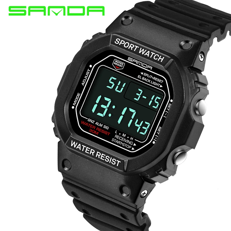 

2016 Sanda brand Watches Men Military LED Digital Watch Man Dive 30M Fashion Outdoor Sport Wristwatches clock relogio masculino