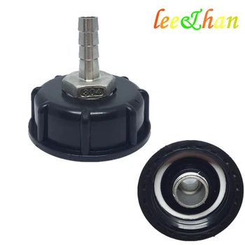 

free shipping 1000L IBC tank fittings valves stainless steel adapter convert 2inch buttress to 1/2inch hose tail 12mm hose shank