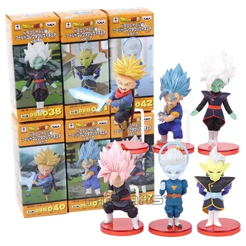 

Dragon Ball Super vol.7 Trunks Vegetto Zamasu Super Saiyan Rose Goku Black Grand Priest PVC Figures Toys 6pcs/set 8~9cm