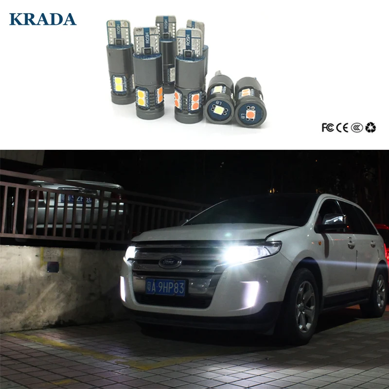 

KRADA 2x Canbus T10 W5W Car LED Bulbs for VW Golf 4 5 6 7 Passat B7 B5 B6 CC Jetta Polo Beetle Touareg Touran Bora Tiguan Eos