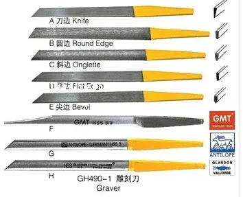 Гравировальный нож для ювелирных изделий, инструменты для гравировки ювелирных изделий, ювелирные инструменты, золотой гравировальный нож, запасной гравер, 8 шт
