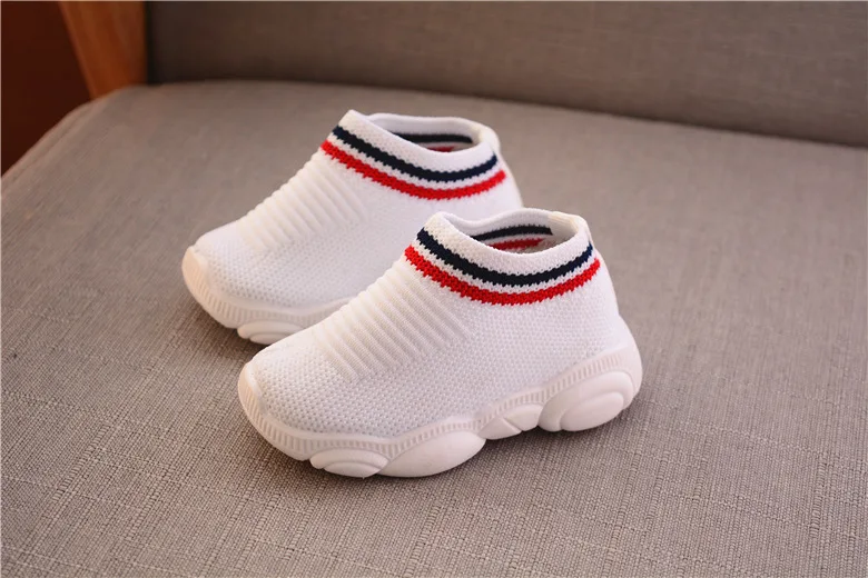 Повседневная обувь для детей от 0 до 3 лет, нескользящая Мягкая Спортивная обувь для новорожденных, дышащая обувь для бега для мальчиков и девочек