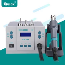 Быстрый 861DW 110 V/220 V паяльная станция горячего воздуха интеллектуальный цифровой дисплей 1000 W Бессвинцовая паяльная станция
