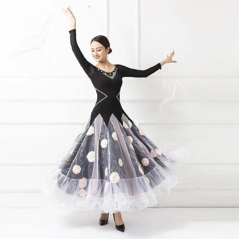 customize plus size women ballroom dance dresses big swing dance wear
