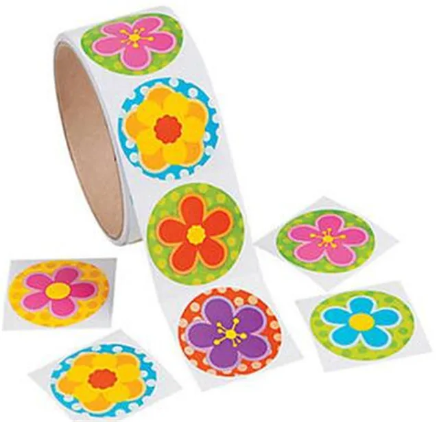 2019 new 100pcs/1 roll reward stickers roll kids sticker scrapbooking star 3D cartoon characters