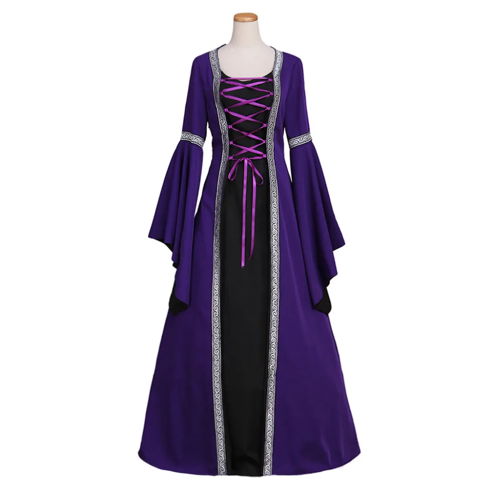 Women Gothic Renaissance Medieval Dresses Vintage Victorian Luxury ...