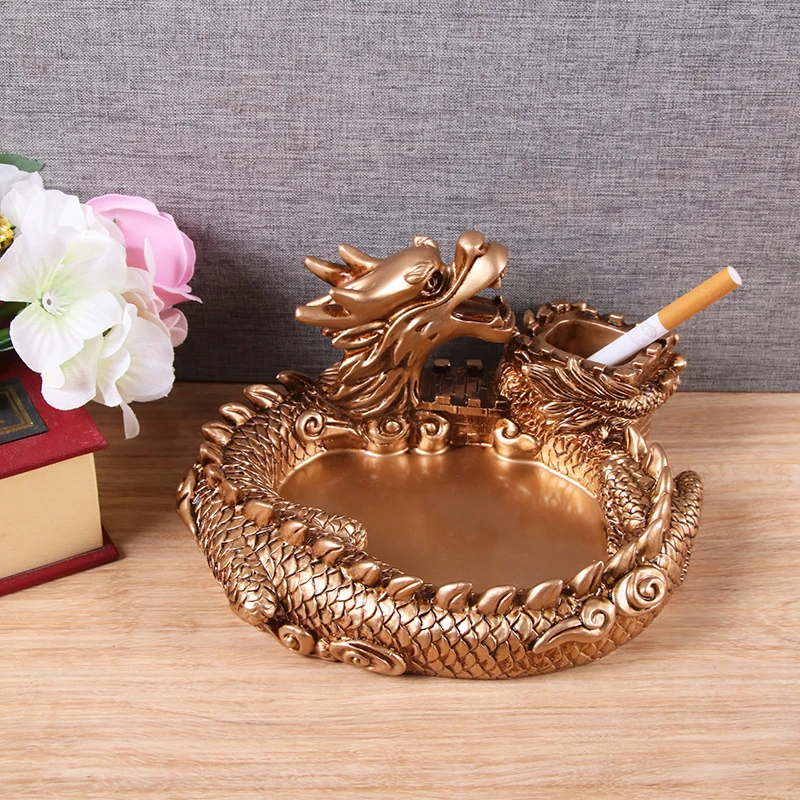 Buy NEWYEARNEW lucky Dragon Ashtray for Car Creative Personality Cigarettes Ash