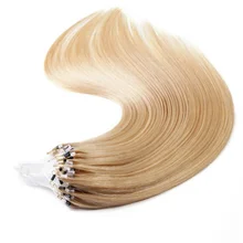 Пряди волос с микрокольцами