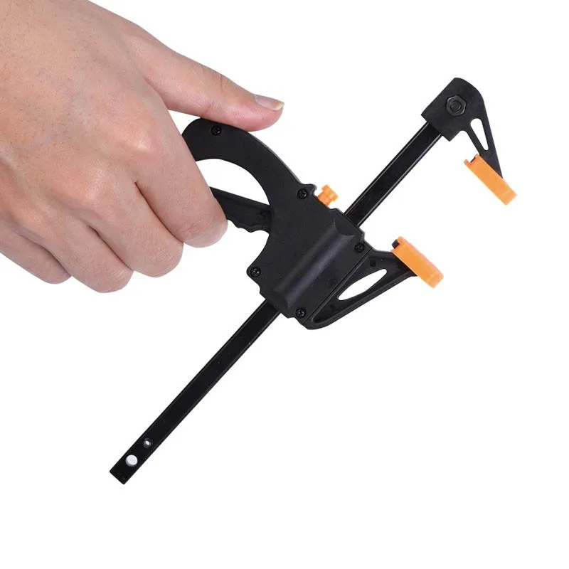 Total Length 195mm Ratchet Release Speed Squeeze Wood Bar F Clamp