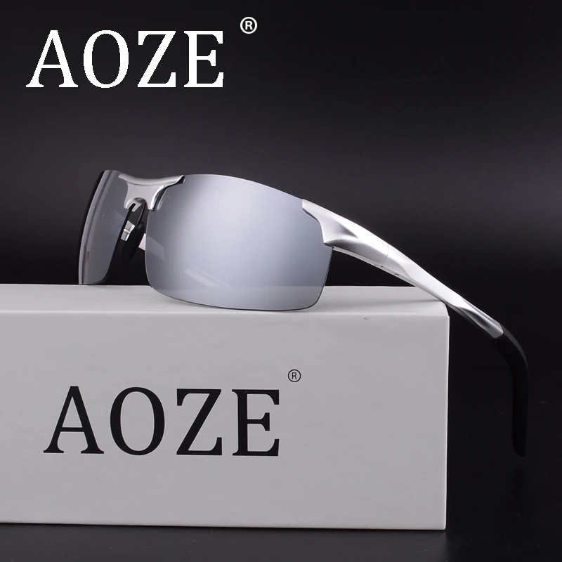 

AOZE Luxury Brands Goggles Polarized Men women Driver sun glasses Spring Hinge Gafas Aluminum-magnesium UV400 eyeglasses Gafas