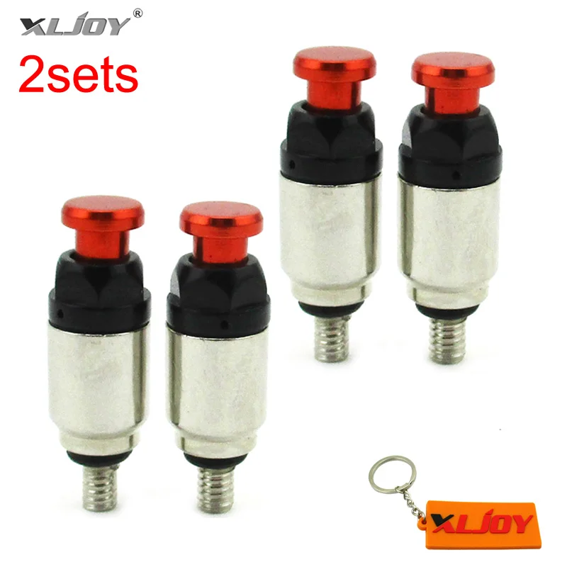 XLJOY 2sets M4 x 0.7mm CNC Fork Air Bleeder Valves For 43mm 48mm WP