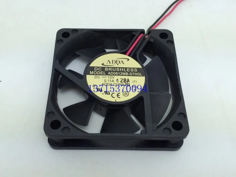 Для ADDA AD0612MB D70GL 6015 DC 12V 0.11A 60*60*15mm вентилятор DVR питания|supply teaching|fansupplies for making hair