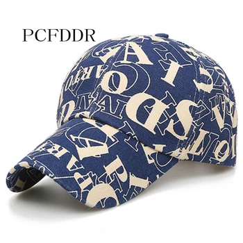 

PCFDDR Spring and Autumn Letter Printed Cap Leisure Sunscreen and Sunshade Cotton Baseball Cap.